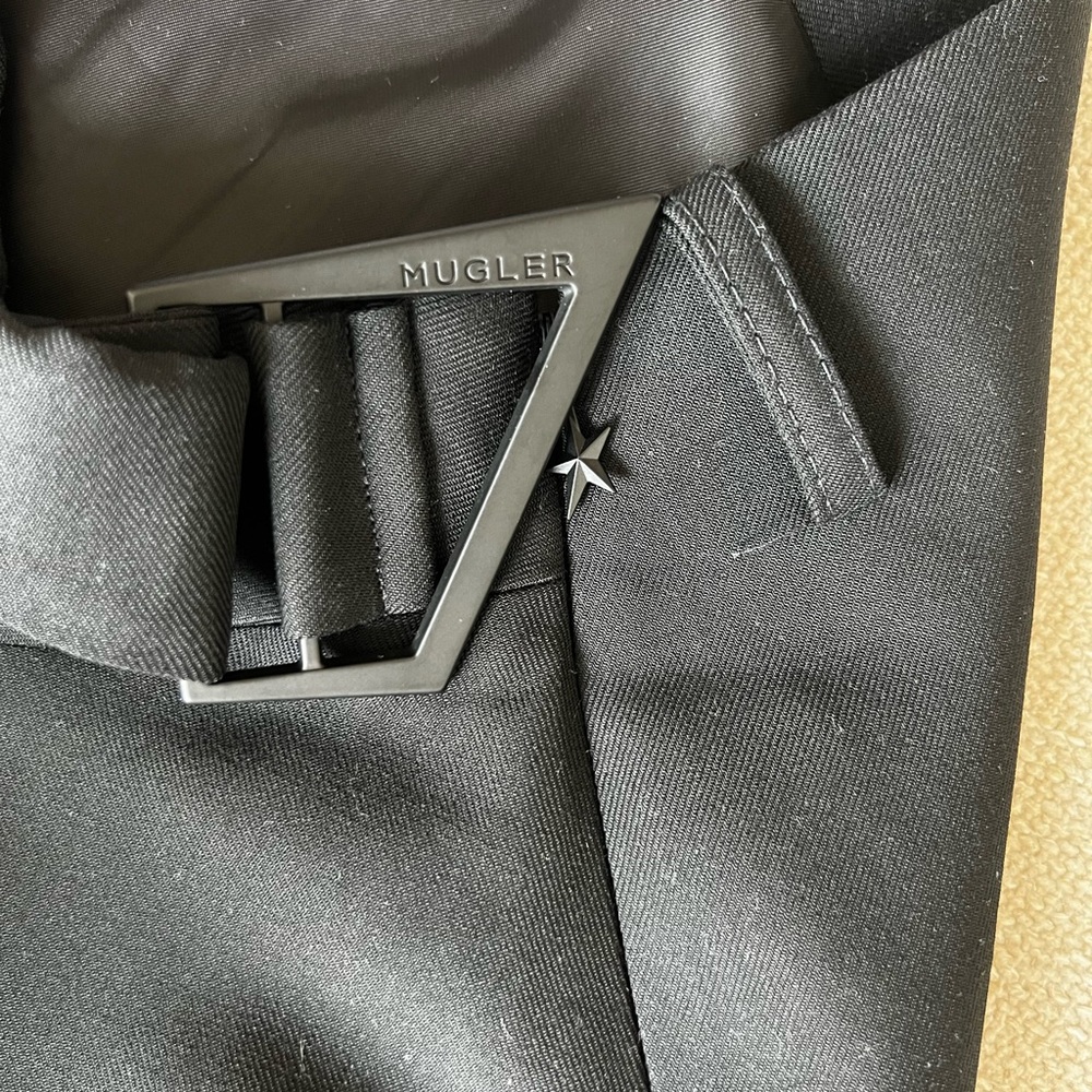 Mugler H&M wool mini skirt